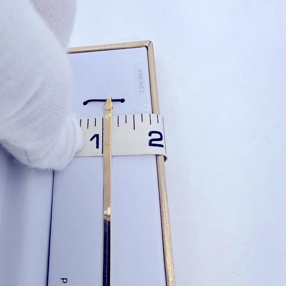 MÍA FIORE💯, STERLING SILVER BRACELET, 18KT GOLD PLATED, 7 INCHES, MADE IN ITALY - Picture 8 of 15